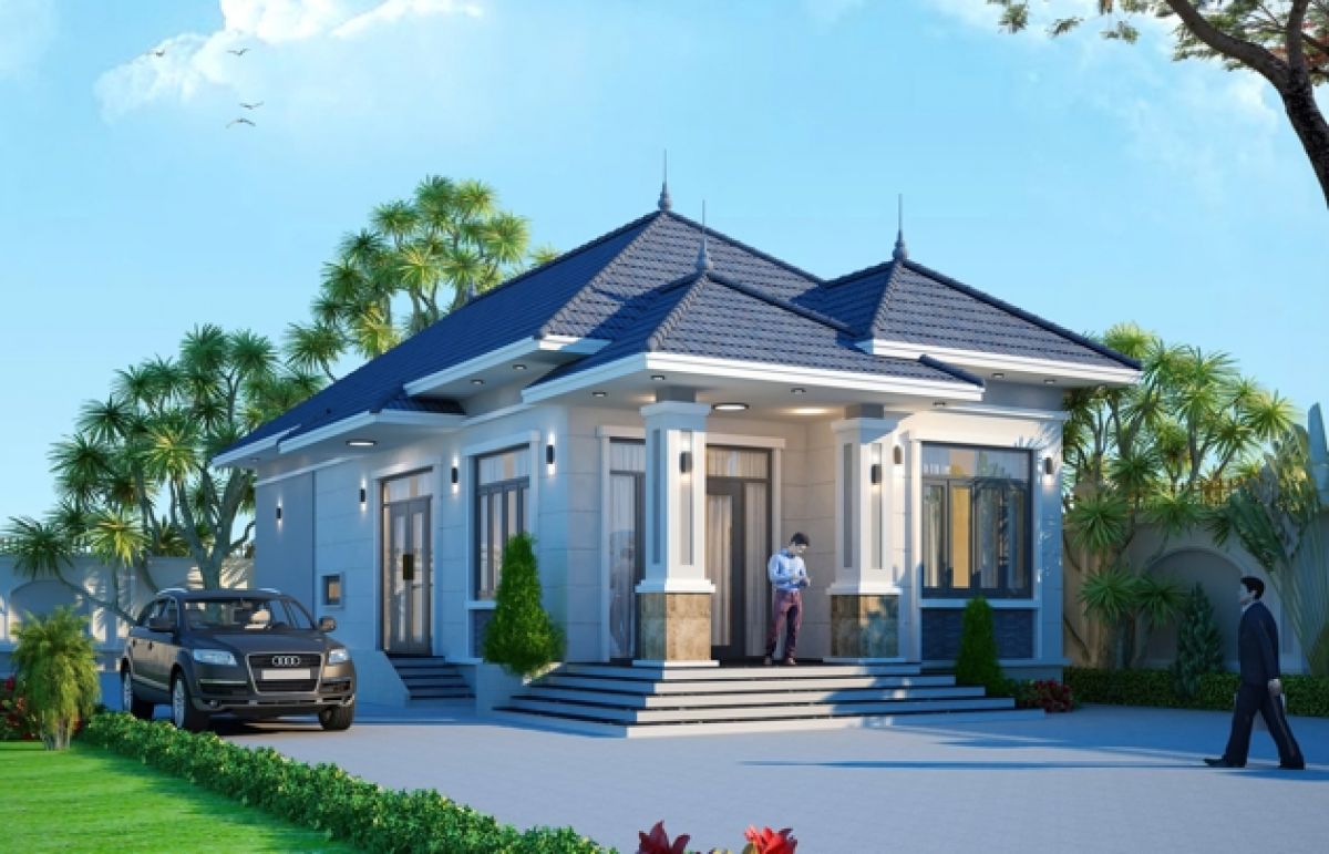 Biệt thự bán cổ điên (mái nhật) anh Thăng